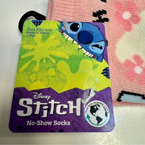 NWT. 1-Pack of Lilo & Stitch No Show Socks. Featuring Stitch - Picture 7 of 9